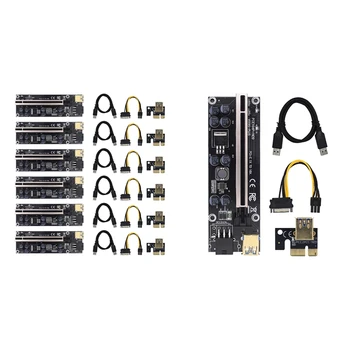 009S плюс щранг карта VER009S PCIE PCI-E PCI Express X16 GPU 6In адаптер карта 1X 16X удължител USB 3.0 кабел