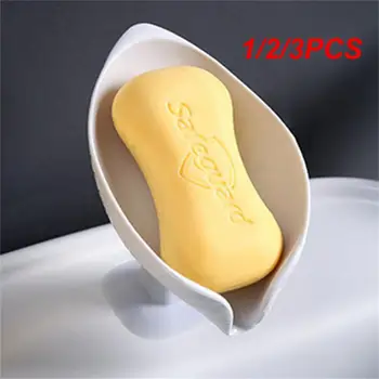 1/2/3PCS Нов творчески лист форма сапун канализация сапун притежателя баня сапунерка държач съхранение