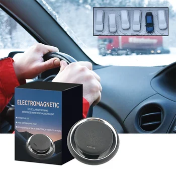 1-4PCS Електромагнитно устройство за отстраняване на сняг Инструмент за обезледяване на автомобили Кола Снегопочистване Молекулярна интерференция Ефективно размразяване