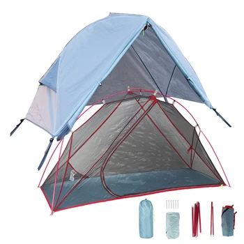 1 човек къмпинг палатка за кошара лек водоустойчив палатка за открит къмпинг раница пътуване спален легло палатка