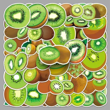 10/50Pcs зелен киви карикатура графити плодове плодове детска когнитивна декорация вода чаша багаж DIY стикери за деца играчка