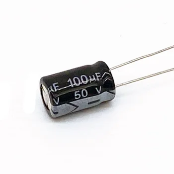 1000PCS Higt качество 50V100UF 8 * 12mm 100UF 50V 8 * 12 електролитен кондензатор