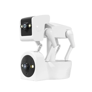 1080P 5G двоен обектив робот куче камера пълноцветен PTZ IP куполна камера Yoosee APP AI хуманоидно откриване бебе монитор-ЕС щепсел