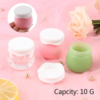10G Пластмасови козметични празни буркани саксии грим крем балсам за устни за многократна употреба контейнер