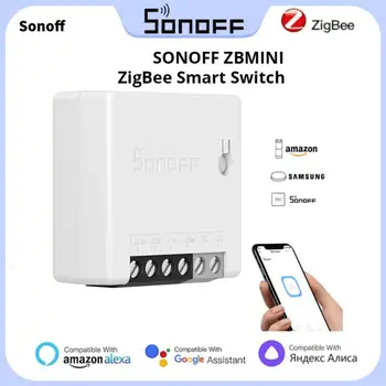 10PCS SONOFF ZB MINI Zigbee 3.0 Интелигентен домашен превключвател релеен модул DIY двупосочно дистанционно управление на APP работи с Smartthing SONOFF ZB