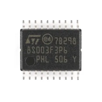 10PCS Нов оригинален STM STM8S003F3P6TR STM8S003F3P6 8S003F3P6 TSSOP-20 16MHz / 8KB флаш памет / 8-битов микроконтролер MCU чип IC