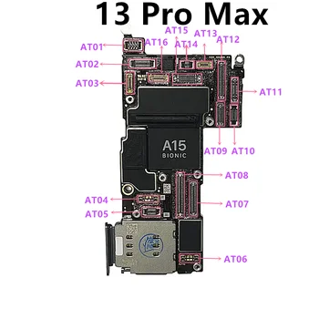 10PCS батерия FPC конектор за iPhone 13 Pro Max LCD дисплей FPC конектор на дънната платка зареждане FPC резервни части