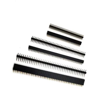 10Pairs 40 Pin 1x40 Едноредов мъжки и женски 1.27mm / 2.0mm / 2.54mm Чуплив щифт Header PCB JST конекторна лента за Arduino
