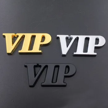 10pcs 3D метален VIP стикер за кола емблема значка за Audi Nissin Subaru Honda Suzuk Lexus Chevrolet Peugeot Renault Ford