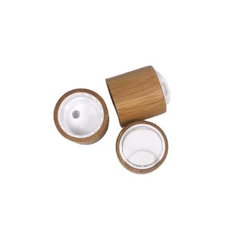 10pcs WHolesale 20mm 24 410 екологично чисти дървени бамбук козметика капак диск горната капачка за пластмасова стъклена бутилка безплатна доставка