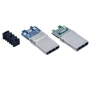  10pcs / lot USB 3.1 опъната лента борда високоскоростно предаване на данни 10Gb / s с Tid със скоба тип-c мъжки конектор