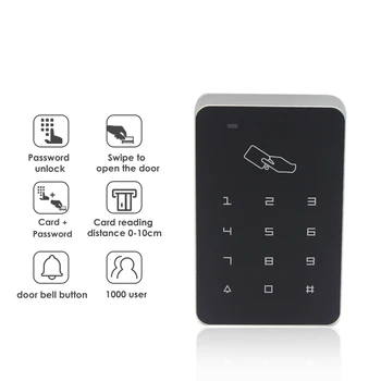 125khz RFID цифрова клавиатура система за контрол на достъпа Контролер за заключване на вратите RFID четец на карти RFID клавиатура Touch система за контрол на достъпа