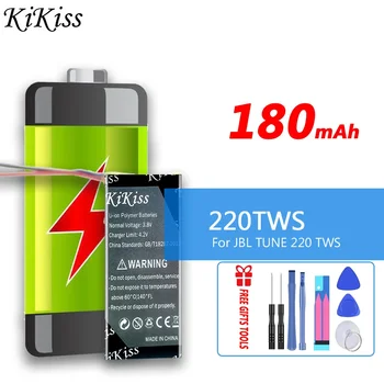 180mAh KiKiss батерия за JBL TUNE 220 TWS 220TWS 225TWS 225 TWS акумулатор 2-жични цифрови батерии