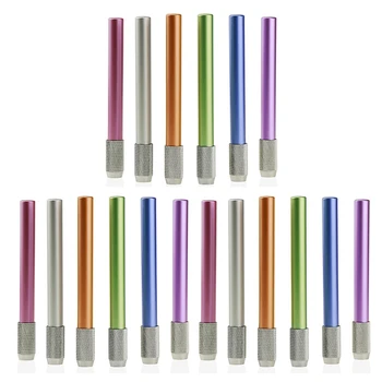 18PCS метален цвят прът еднокраен молив разширител молив разширител писалка гнездо писалка разширение молив случай