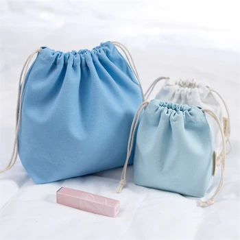 18x8x20cm голяма платнена чанта за шнур подарък бонбони бижута организатор торбичка пътуване преносими жени козметични съхранение памук кърпа чанта