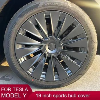 19 инчови капачки на колелата за Tesla Model Y 2020-2023 Hub Cap Performance Автомобилни заместители HubCap Full Rim Cover аксесоари 4PCS