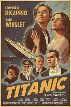 1997 Титаник филмово изкуство копринен плакат печат за хол декор Начало стена картина