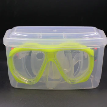 1PC Прозрачен калъф за очила за гмуркане с шнорхел Твърд пластмасов водолазен водолазен маска за съхранение Кутия за съхранение на плувни очила Контейнер за протектор за очила