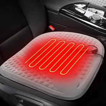 1PCS столче за кола топло отопление подложка нехлъзгане бързо отопление превключвател контрол поддържа топло USB 12V отопляем стол за кола възглавница кола аксесоари
