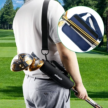 1Pc Лек найлон голф клуб превозвач чанта преносим голф обучение чанта с регулируеми презрамки шофиране диапазон чанта