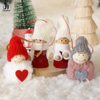1Pcs Коледни кукли Дядо Коледа Navidad 2024 Коледно дърво декор орнаменти Нова година 2024 Подаръци Коледна украса за дома