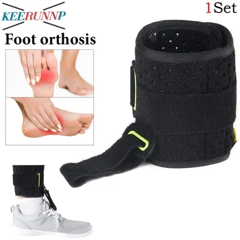 1Set Drop Foot Brace & Reel-Adjust Dorsiflexion Drop Foot Support Lifting Up Foot Drop Brace for Walking Better, плантарен фасциит