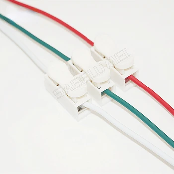  2 / 3pin пружинен конектор тел без заваряване без винтове бърз конектор кабелна скоба клемен блок 3 начин лесно годни за Led лента