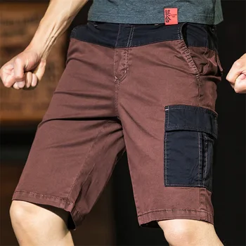 2023 Мъжки летни чисти памучни персонализирани снаждания Модерно работно облекло Къси панталони Модерна мода Големи джобове Свободни ежедневни шорти Мъже
