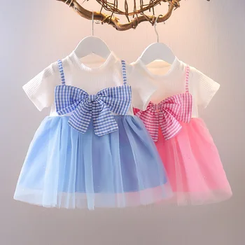 2023 Ново пристигане Детски дрехи Бебе Момичета Лятна рокля 0-4 години Децата носят рокля за рожден ден