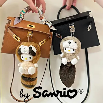 2023 Санрио Y2k Hello Kitty плюшена кукла играчки Ключодържатели чанта висулка аксесоари Малки миещи мечки Коледни подаръци Аниме Kawaii сладък