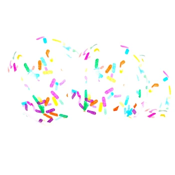 24Pcs Конфети парти балони сладолед поръсете балони с дъга многоцветни конфети балон за рожден ден