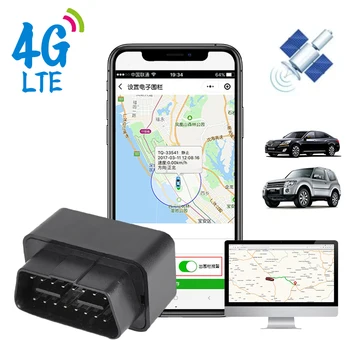 2G / 4G Mini OBD GPS Tracker 12V-24V устройство за проследяване на алармата против кражба SMS Call Geofence Locator Безплатно приложение за iOS Андриод