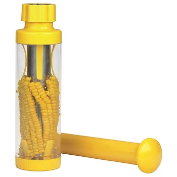 2Piece Deluxe царевица стриптизьорка жълт ABS + неръждаема стомана от кочана Не пръски или бъркотия съдомиялна машина безопасно