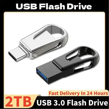 2TB USB флаш памет 1TB 512GB 256GB 128GB U стик високоскоростна флаш карта с памет 2 IN 1 OTG писалка устройство за лаптоп PC