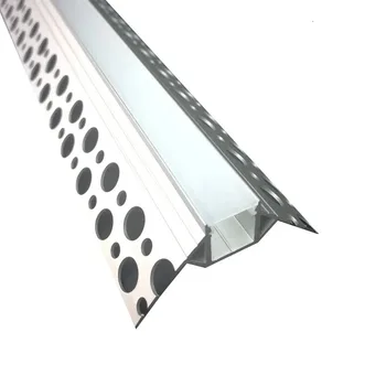 2m/pcs Най-продаван външен ъгъл вдлъбната мазилка в алуминиев профил канал за LED лента