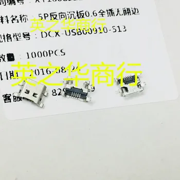  30pcs оригинален нов 5P брояч мивка 0.6 пълен щепсел без фланец DCX-USB00910-513