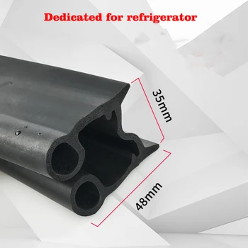 3M двоен отвор U-образен хладилник Гумени уплътнителни ленти Оборудване за студено съхранение фурна плъзгаща се врата уплътнителна лента гумена лента
