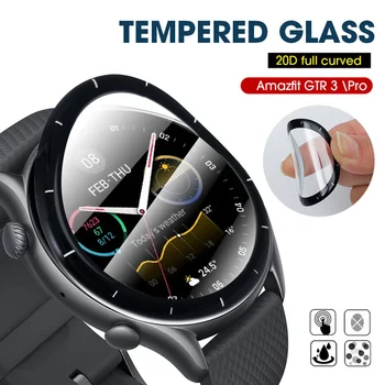 3PCS извит мек защитен филм за Amazfit GTR 3/3pro Smart Watch Full Curved Cover Screen Protector Watch Screen Аксесоари