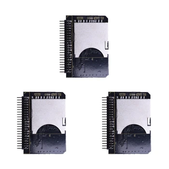 3X 44-пинов мъжки IDE към SD карта адаптер