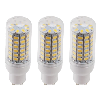 3X GU10 10W 5730 SMD 69 LED крушки LED царевица светлина LED лампа енергоспестяваща 360 градуса 200-240V бяло