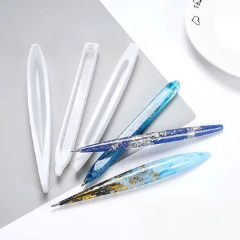  3pcs / комплект DIY химикалка вземане мухъл ръчно изработени сушени цветя UV епоксидна смола форми силиконови форми за епоксидна смола занаятчийски консумативи