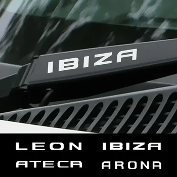 4PCS стикери за чистачки за прозорци за кола за седалка Leon MK3 MK2 Ibiza 6J 6L Ateca Arona Auto отразяващ Viny Trim PVC Decals аксесоари