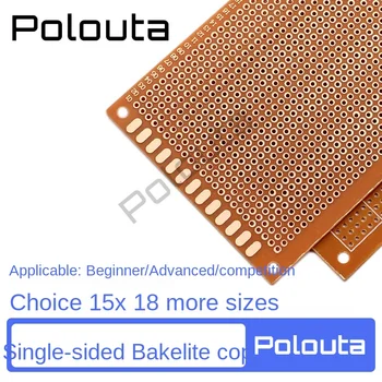 5 бр. 9*15 Polouta PCB едностранен бакелит медно покритие гумен лист универсална дъска 2.54mm Lanardo Arduino PCB прототип