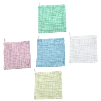5 бр. Бебешка кърпа абсорбираща кърпа памучна кърпа за измиване на малко дете за измиване на лицето