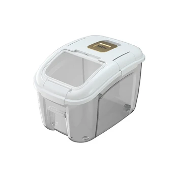 5KG кухненски контейнер кофа насекоми устойчиви на влага ориз кутия зърно запечатани буркан домашно съхранение домашни любимци куче храна магазин кутия-а
