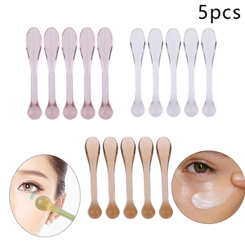 5Pcs пластмасови козметични шпатули лъжичка околоочен крем апликатор против бръчки за очи масажор пръчици маска лъжица инструменти за грижа за кожата
