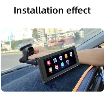 6.86Inch кола сензорен екран безжичен Carplay Android авто кола преносим радио с бутон