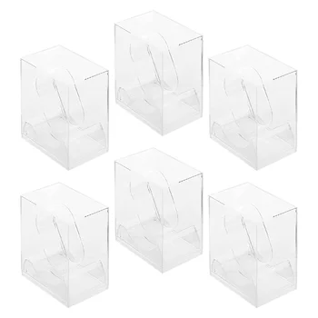 6Pcs Декоративни кутии за опаковане на часовници Кутии за показване на гривни Преносими калъфи за бижута Калъфи за часовници