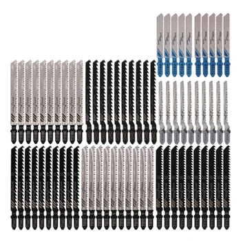 70pcs асорти мозайката Blading Set въглеродна стомана за дървообработване алуминиево рязане