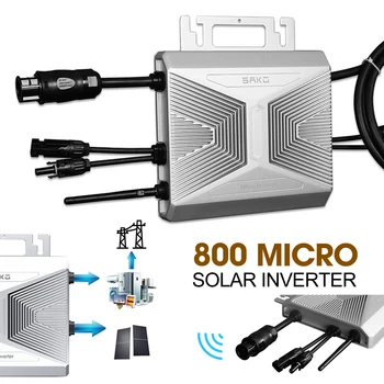 800W 600W 60V микро соларен инвертор PV свързан към мрежата микро инвертор с WiFi модул за мониторинг 50/48-52Hz или 60/58-62Hz